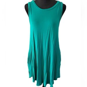 Sleeveless Teal Women's Dress